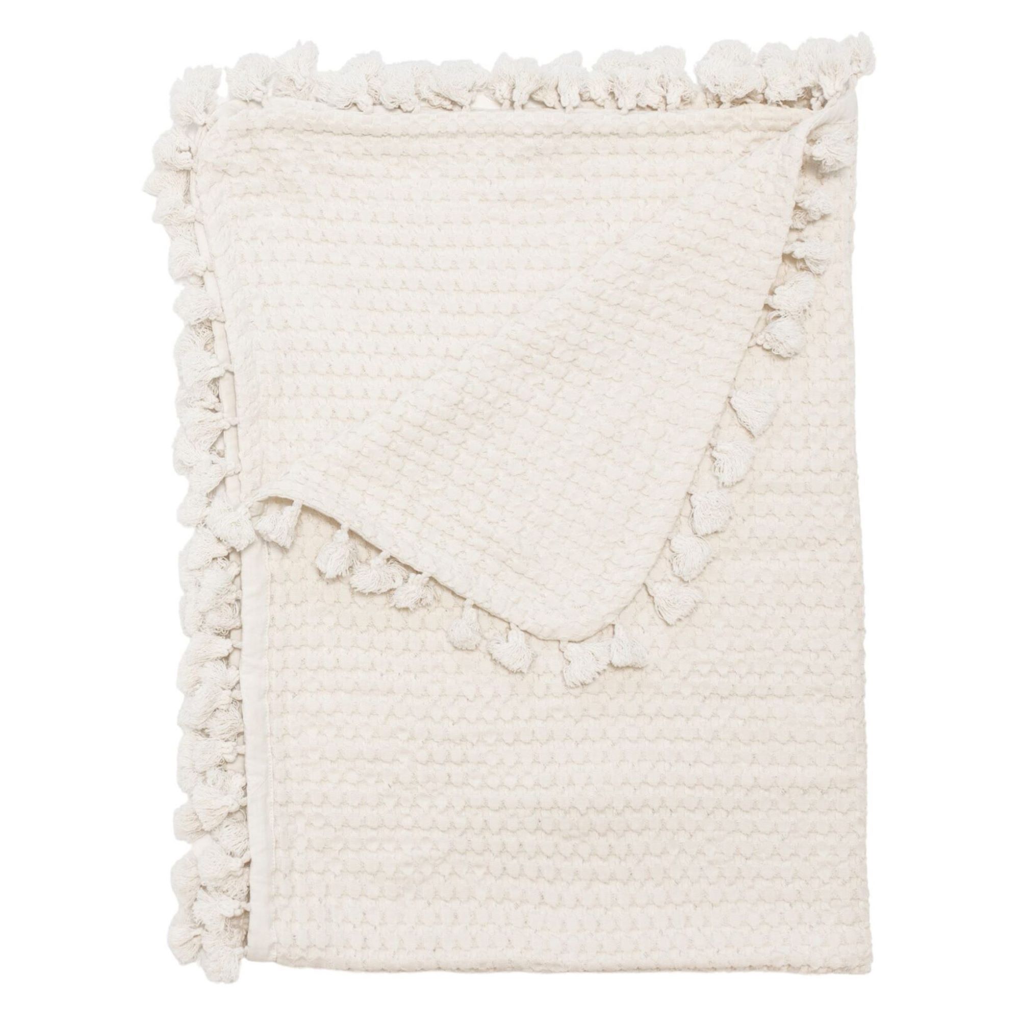 White blanket main image on white background