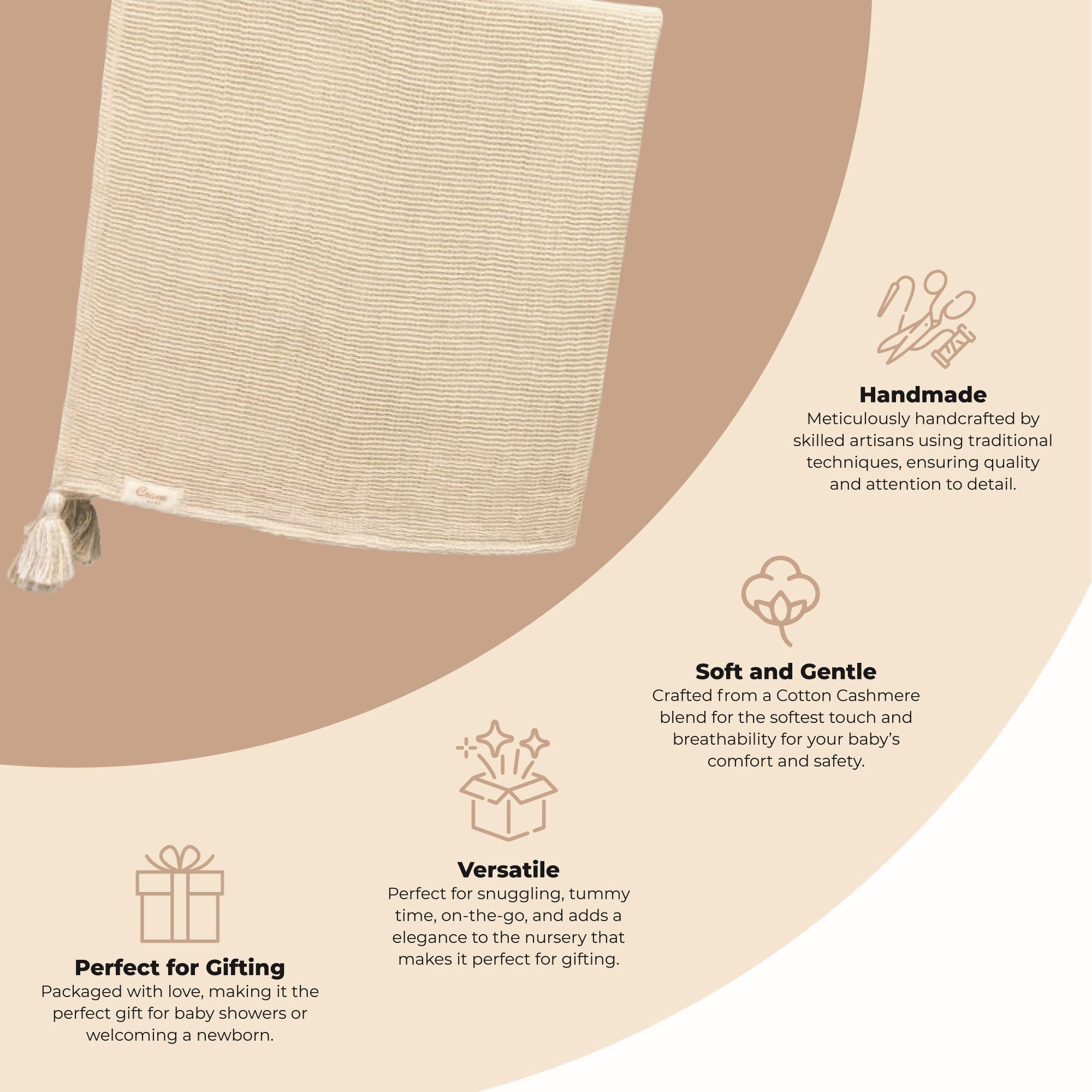 Hazelwood Luxury Baby Blanket | Crane Baby