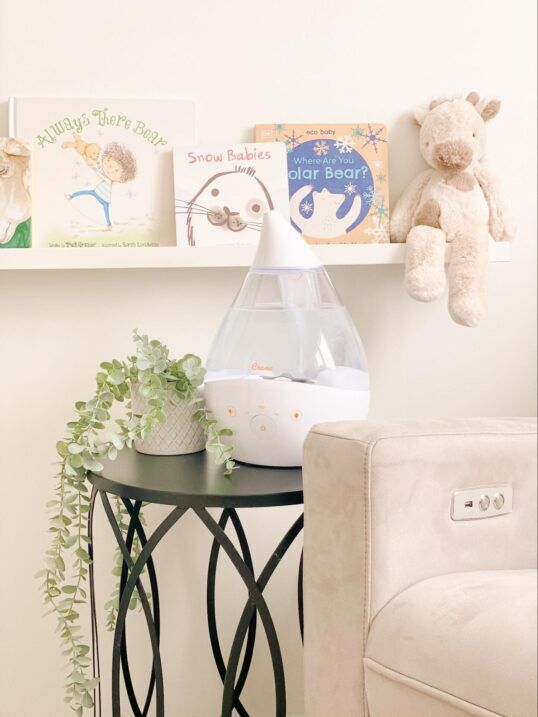 cool mist humidifier nursery setup safe distance crib